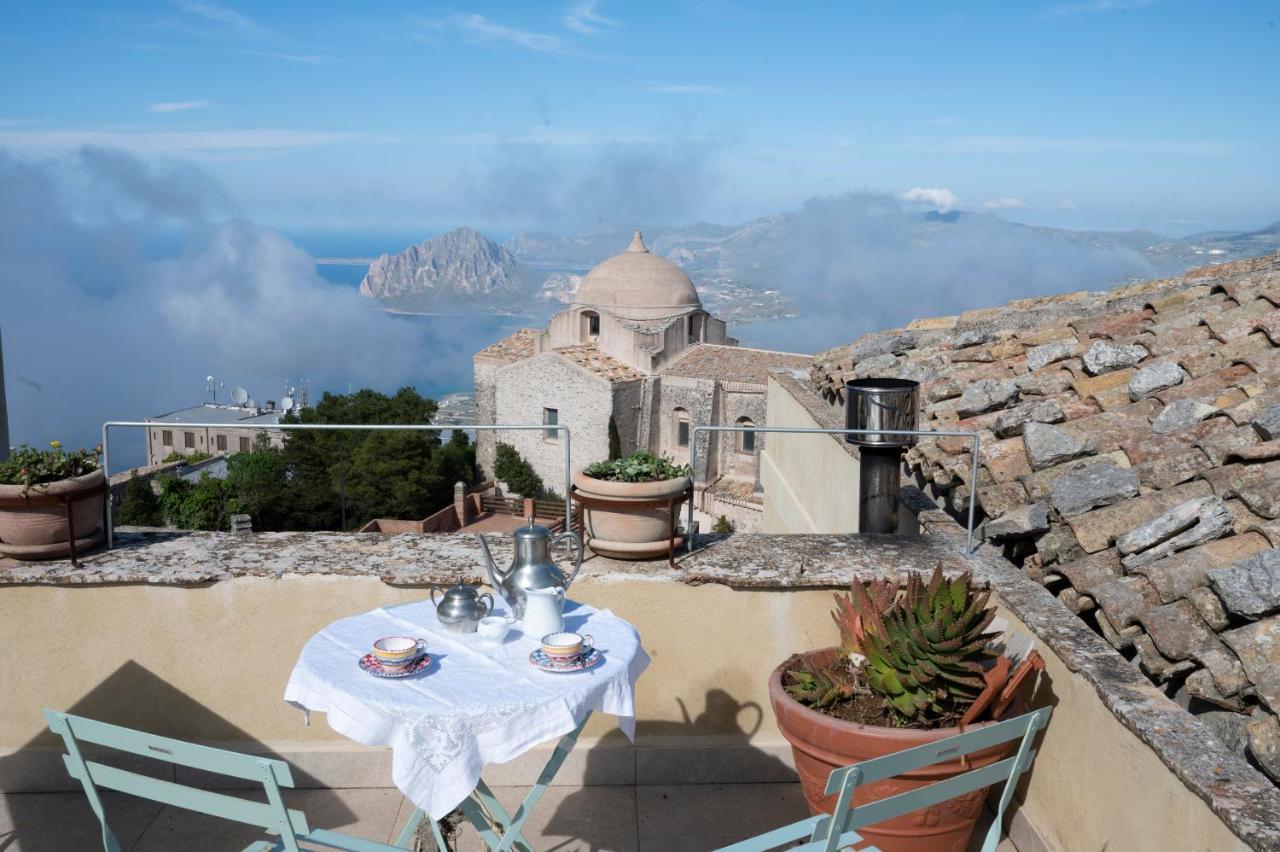Casa Cattauro Camere Vista Cielo Erice Dış mekan fotoğraf