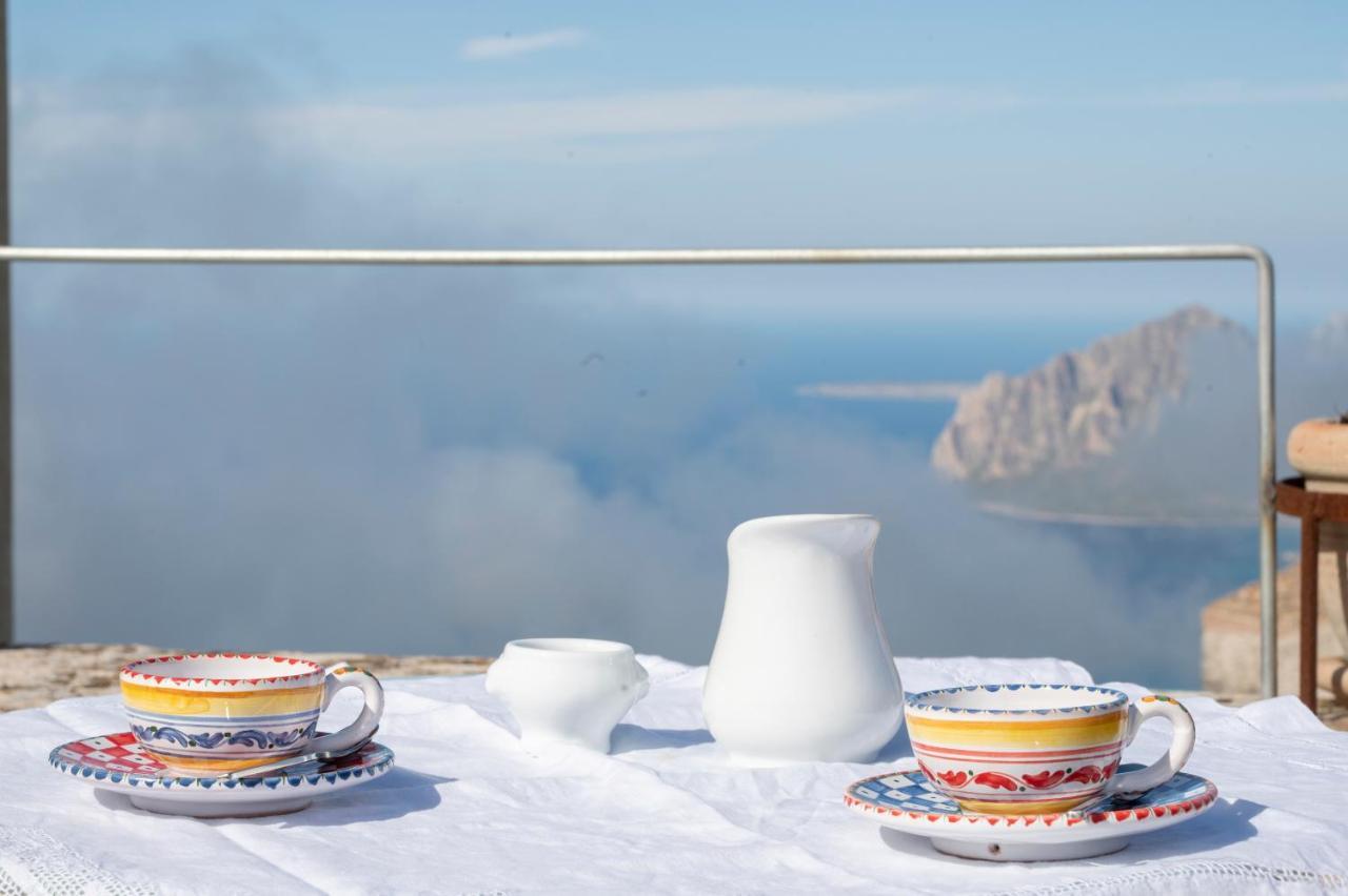 Casa Cattauro Camere Vista Cielo Erice Dış mekan fotoğraf